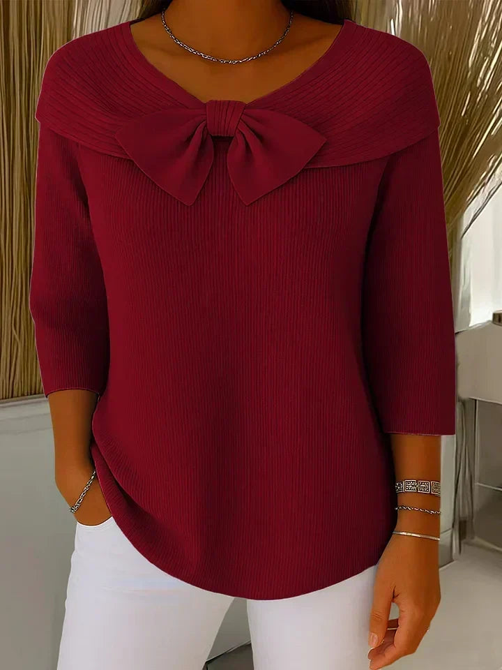 Trinidad | Jumper with Bow and Crew Neck