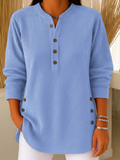 Nieves | Button-Front Henley Tunic