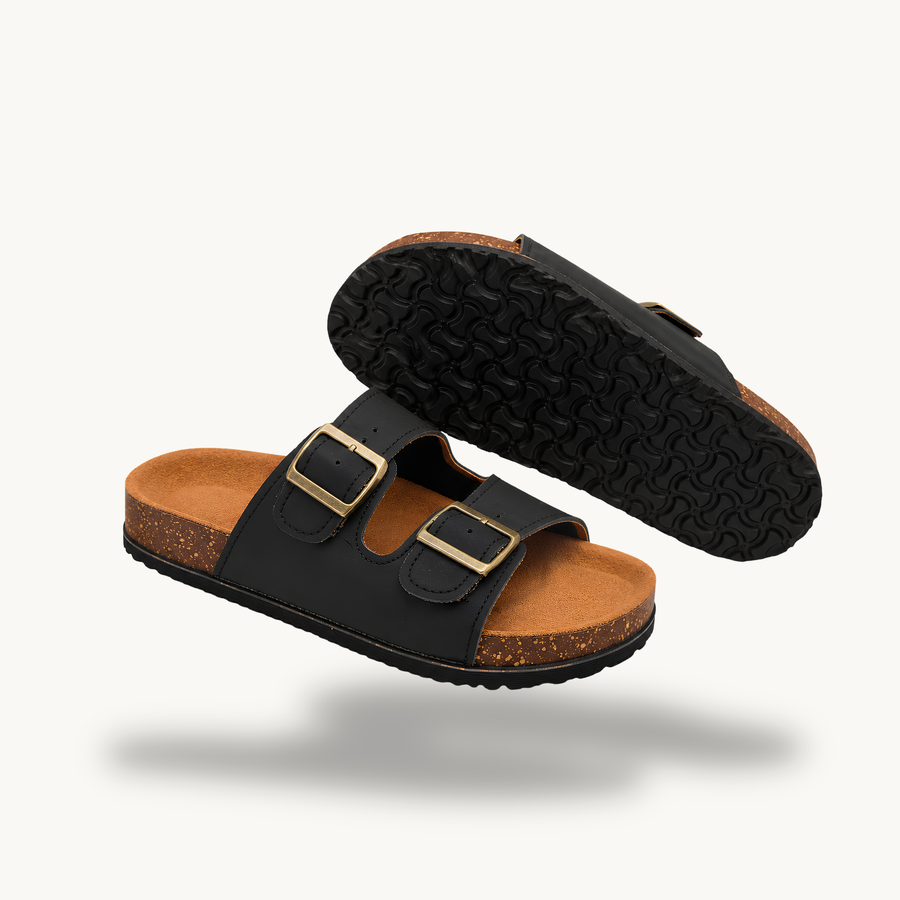 Mirello Brisa — Classic Double Buckle Sandals