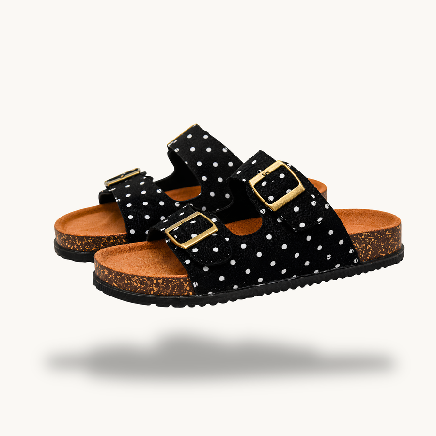 Mirello Lunares — Polka Dot Summer Comfort Sandals