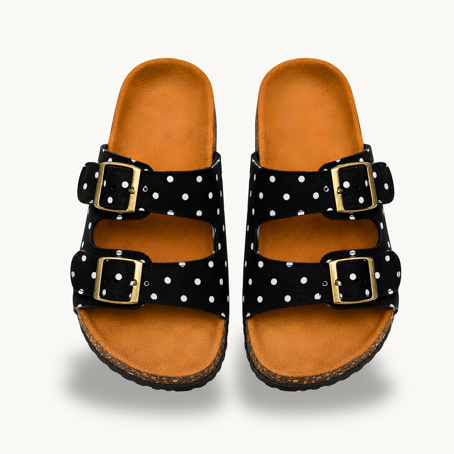 Mirello Lunares — Polka Dot Summer Comfort Sandals