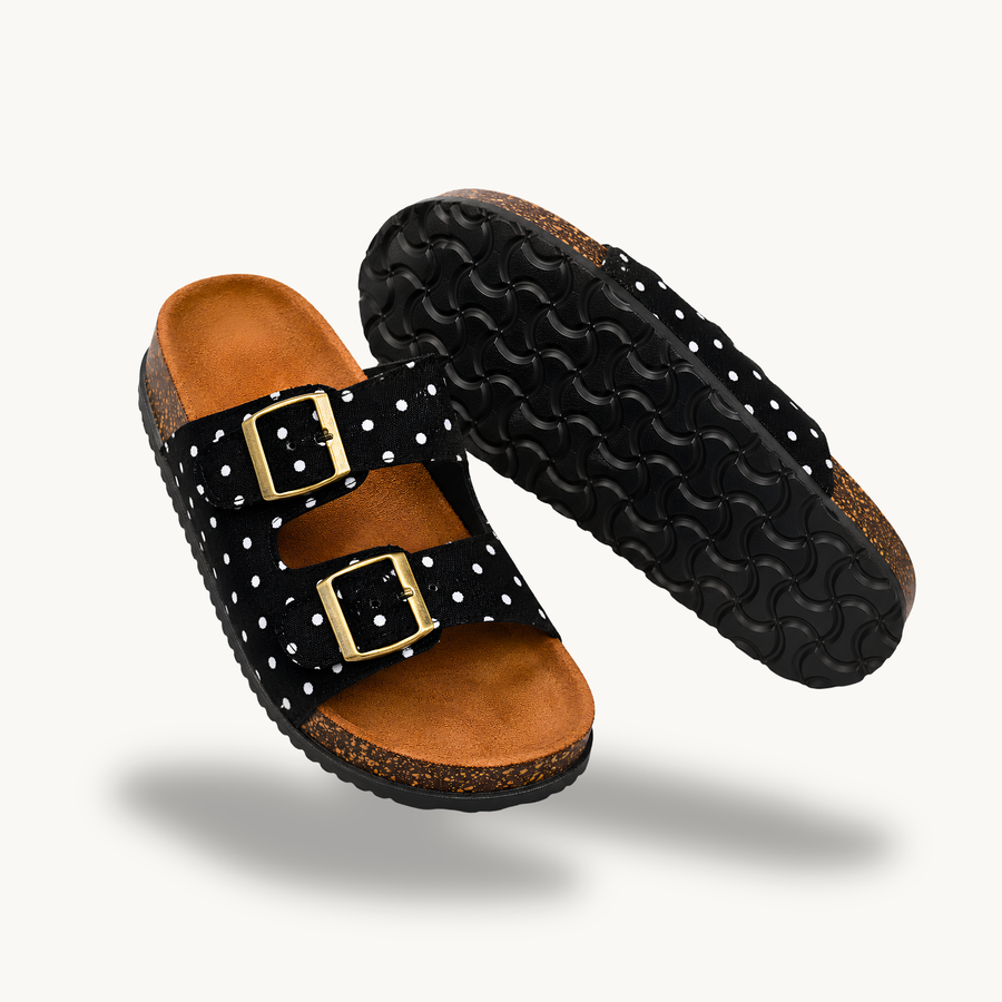 Mirello Lunares — Polka Dot Summer Comfort Sandals
