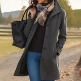 Grey + Scarf