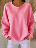 Nuria | Classic Waffle Knit Sweater