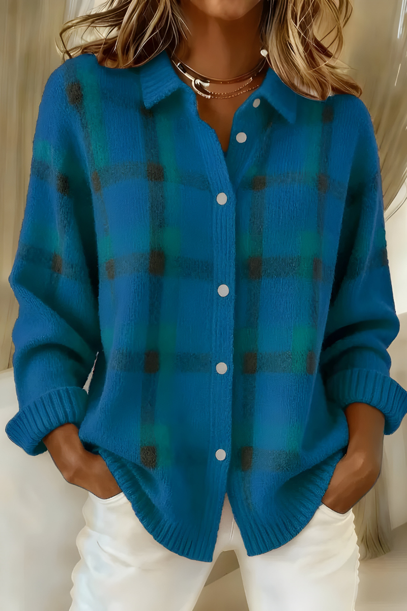 Candela™ | Vintage Plaid Cardigan