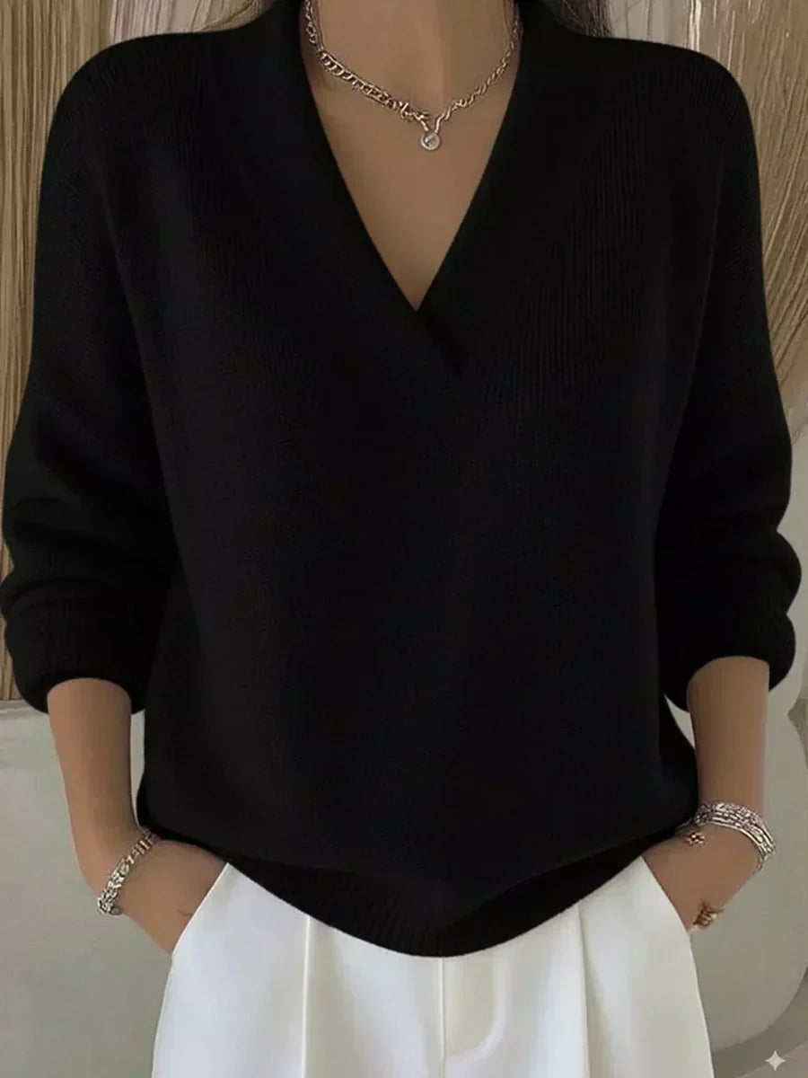 Violeta | Loose V-Neck Jumper