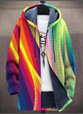 Malcolm | Hooded Cardigan with Statement Design