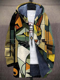 Preston | Hooded Jacket with Artistic Print