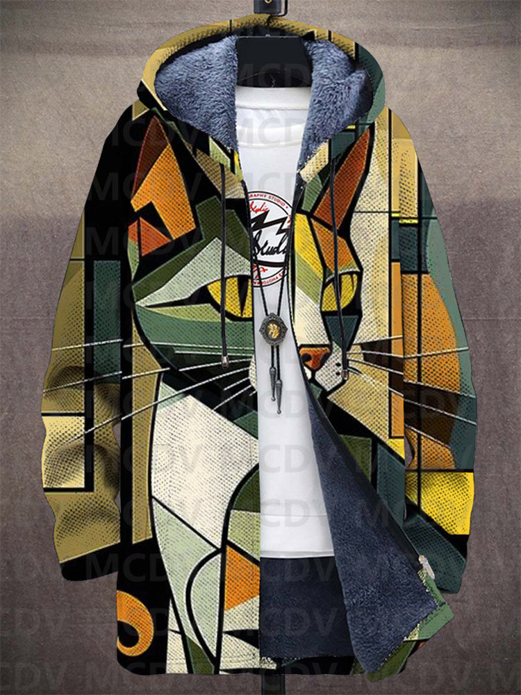 Preston | Hooded Jacket with Artistic Print