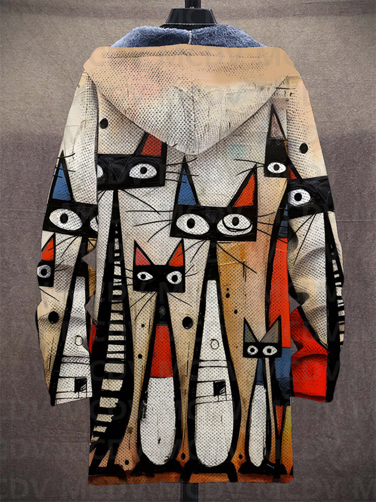 Preston | Hooded Jacket with Artistic Print