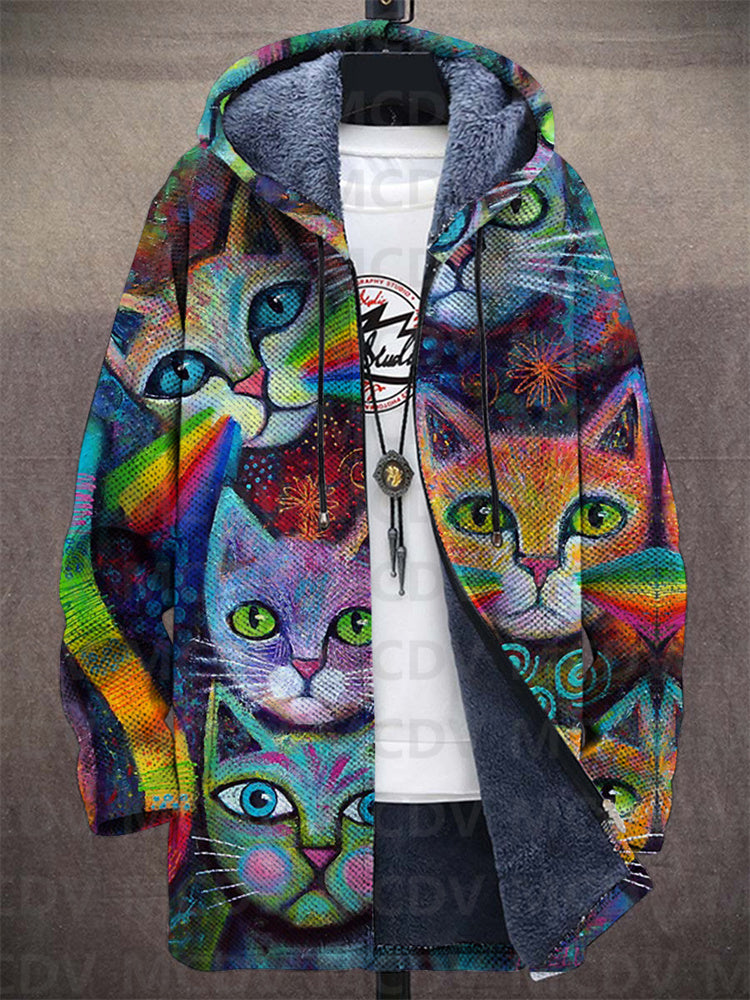 Preston | Hooded Jacket with Artistic Print