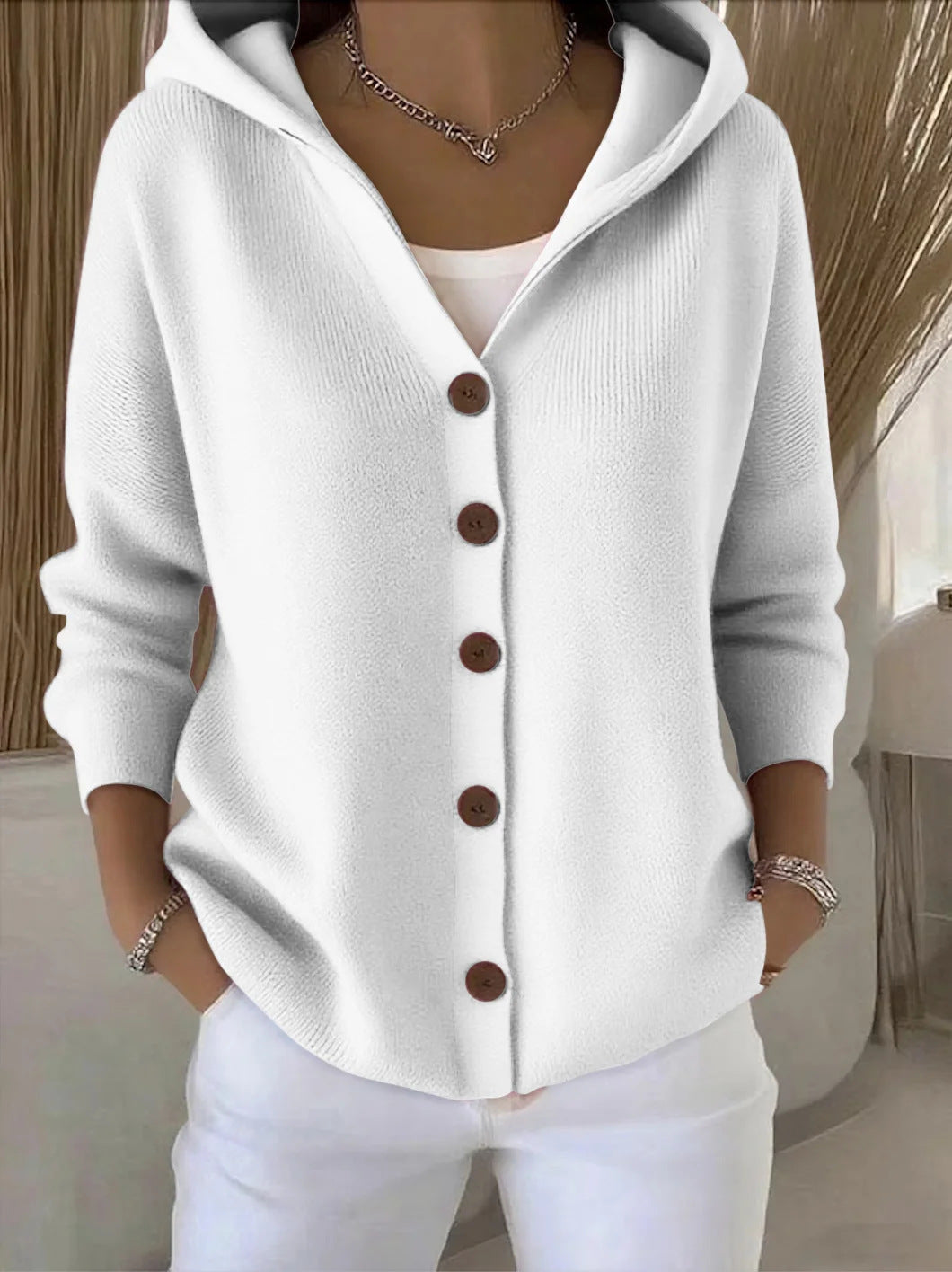 Rocío™ | Vintage Hooded Cardigan