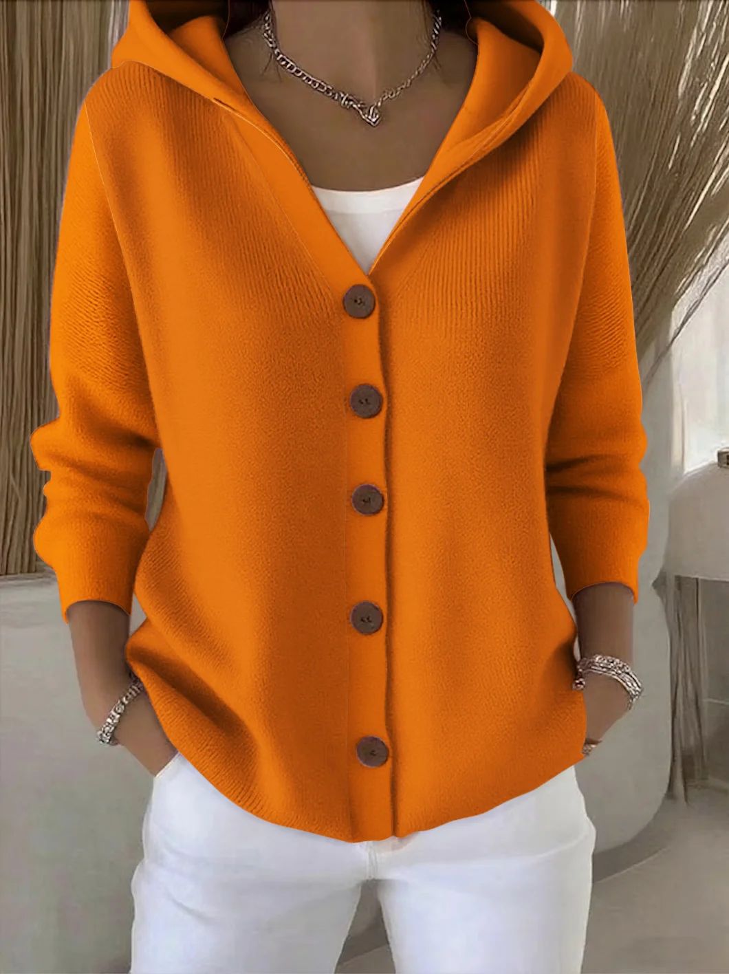 Rocío™ | Vintage Hooded Cardigan