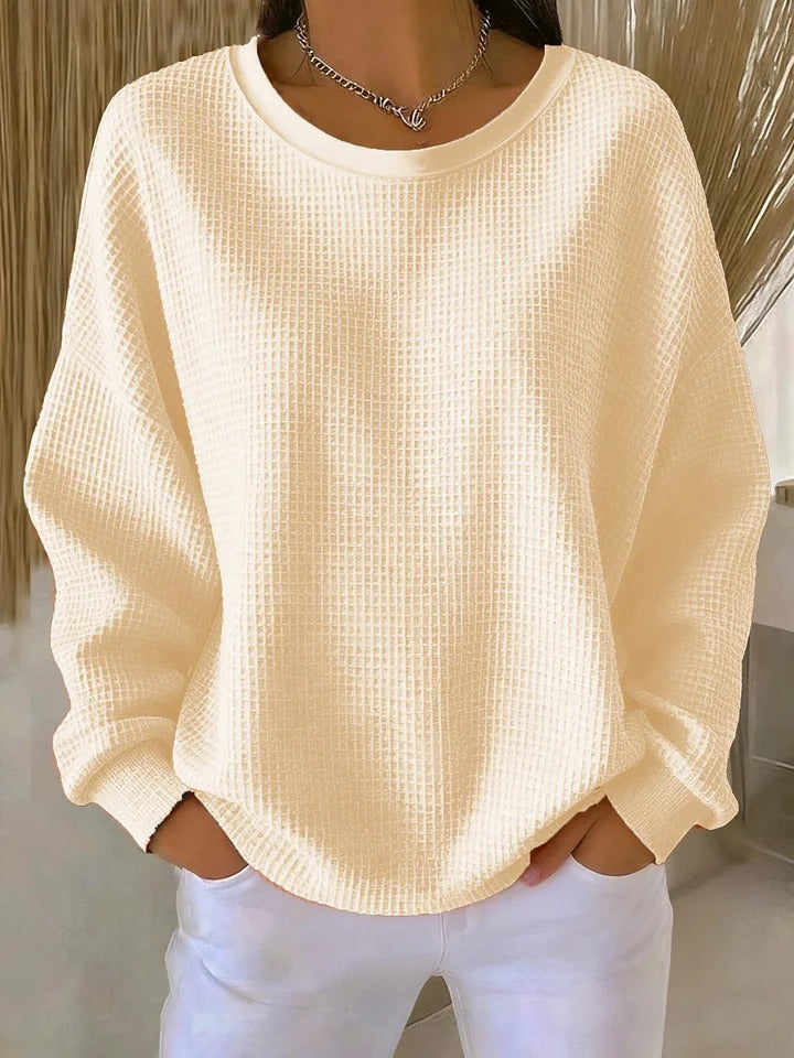 Nuria | Classic Waffle Knit Sweater