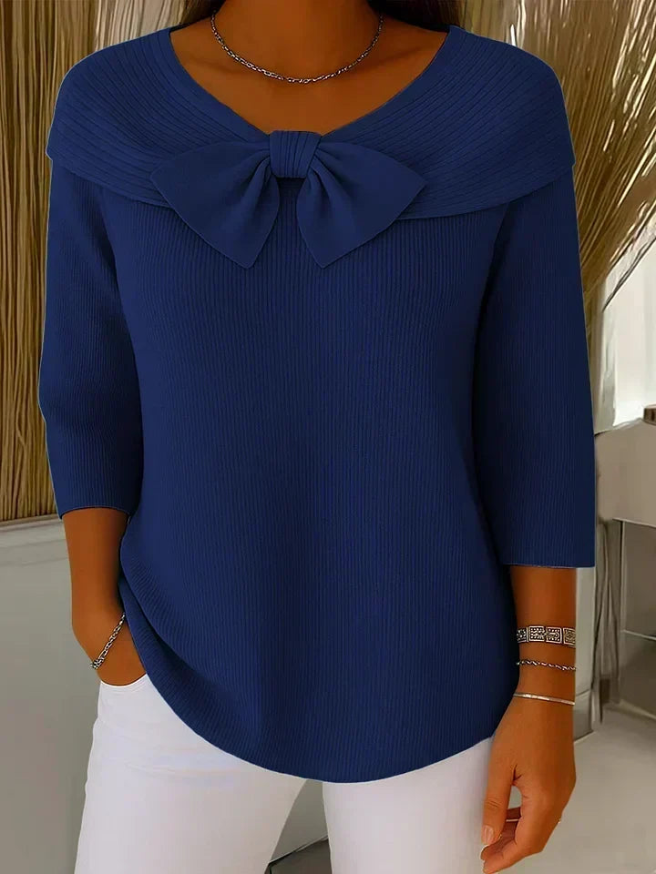Trinidad | Jumper with Bow and Crew Neck