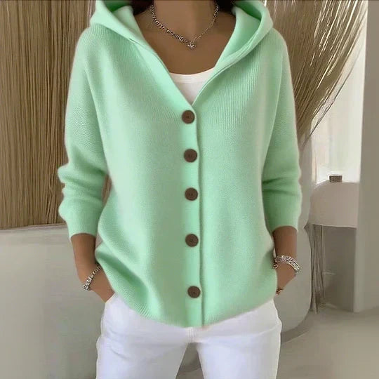 Rocío™ | Vintage Hooded Cardigan