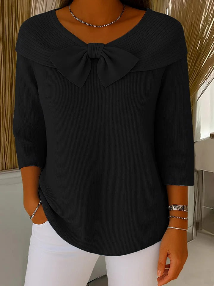 Trinidad | Jumper with Bow and Crew Neck