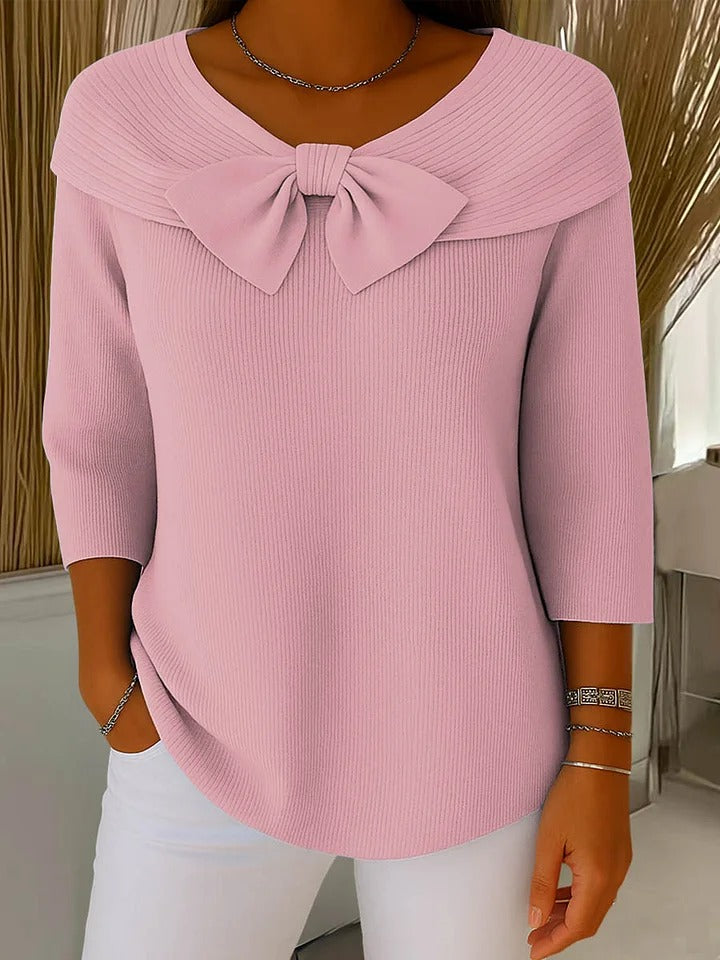 Trinidad | Jumper with Bow and Crew Neck