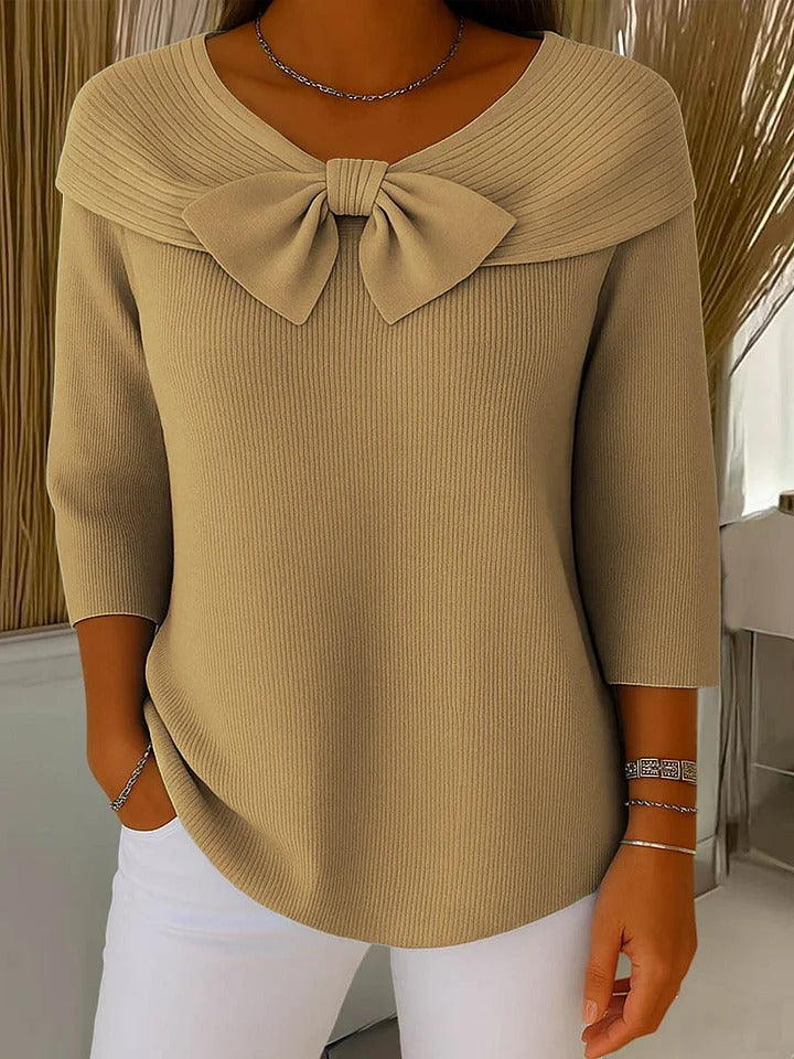 Trinidad | Jumper with Bow and Crew Neck
