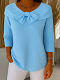 Trinidad | Jumper with Bow and Crew Neck