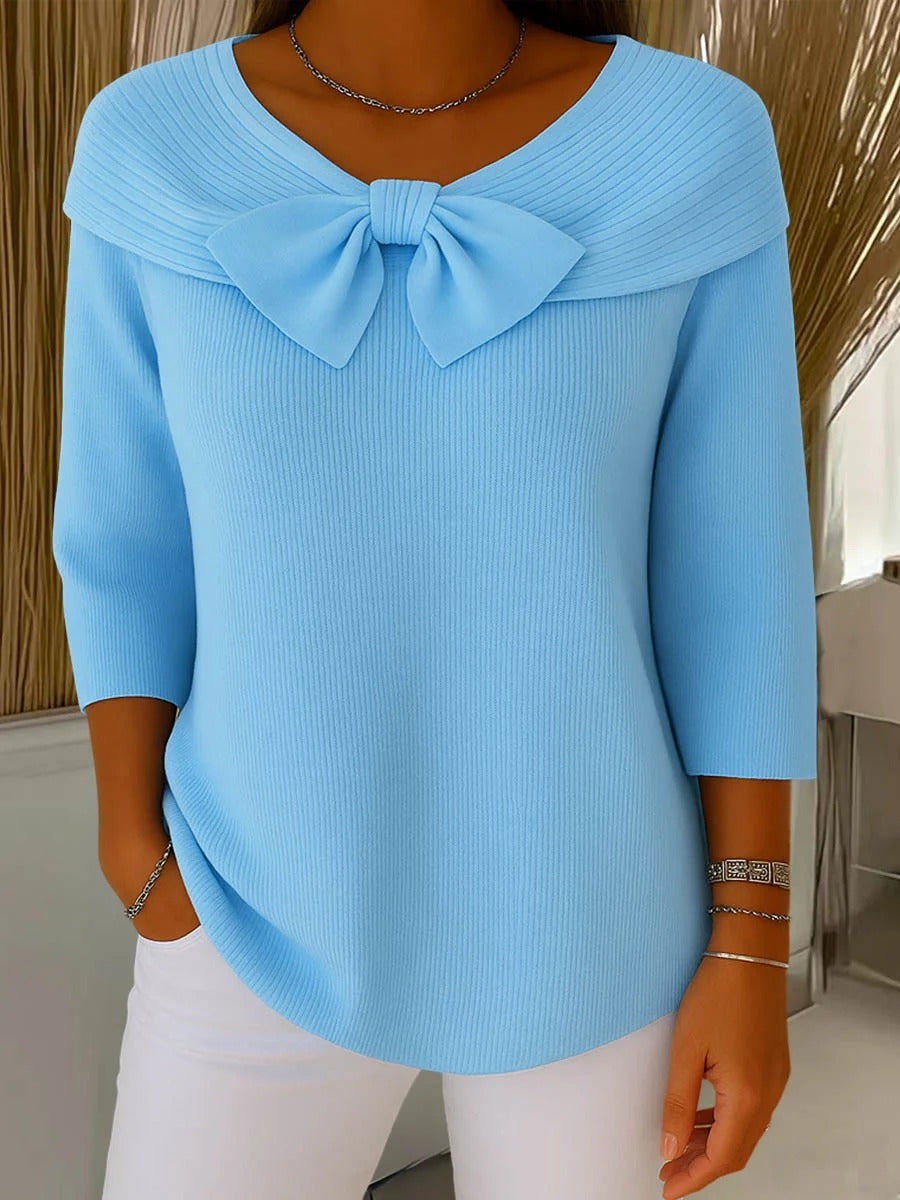 Trinidad | Jumper with Bow and Crew Neck
