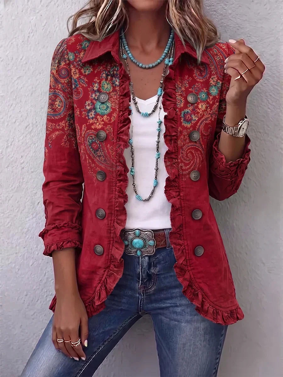 Inmaculada | Paisley Jacket with Ruffles