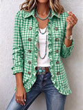 Purificación | Gingham Jacket with Ruffles