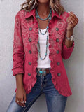 Adoración | Pink Paisley Jacket with Ruffles